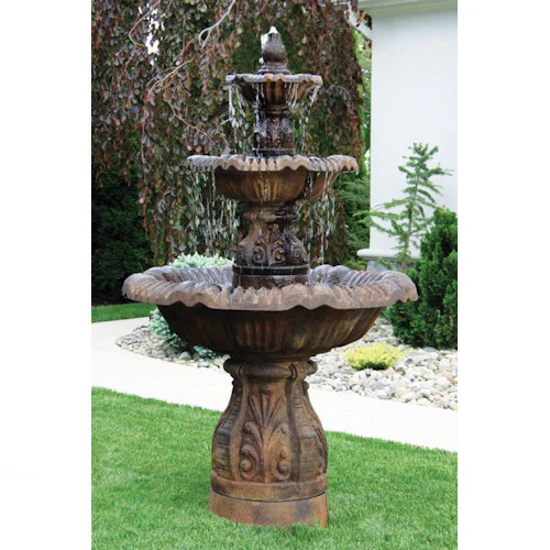 Calabria Fountain Three Tier Cement - Image 2