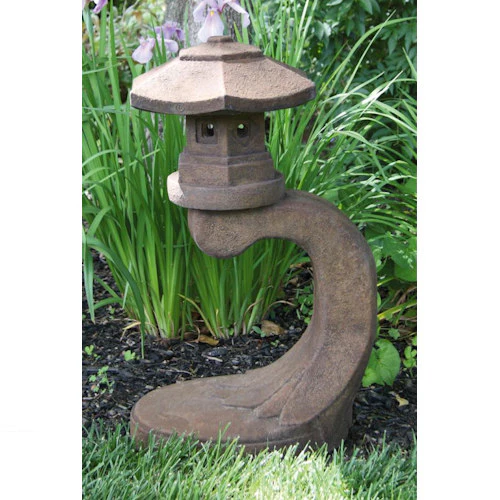 Cantilevered Asian Garden Lantern Sculpture - Image 2