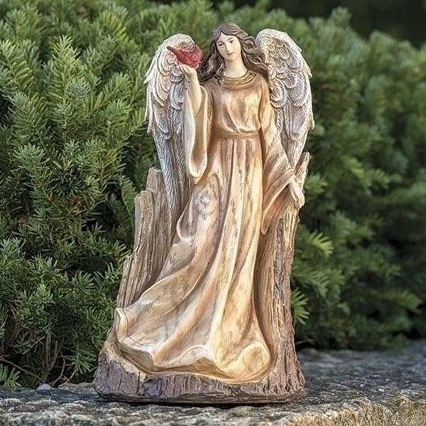 Cardinal Guardian Angel Woodland Sculpture