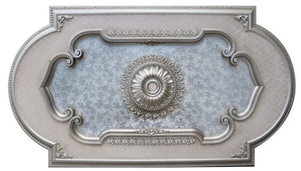 Champagne Rectangular Ceiling Medallion 94 Inch