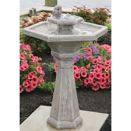 Chelsea Rustic Bird Fountain