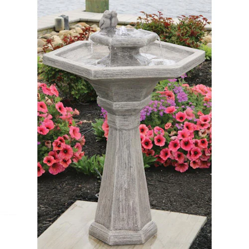 Chelsea Rustic Bird Fountain - Image 2