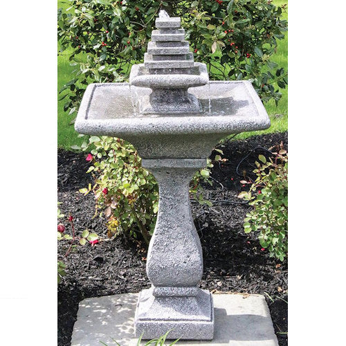 Chelsea Square Tiered Fountain with Light - Image 2