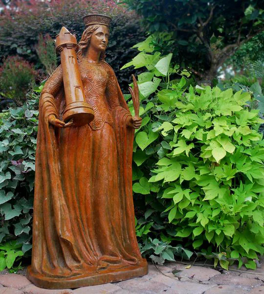Chess Queen Bronze Statue - Image 2