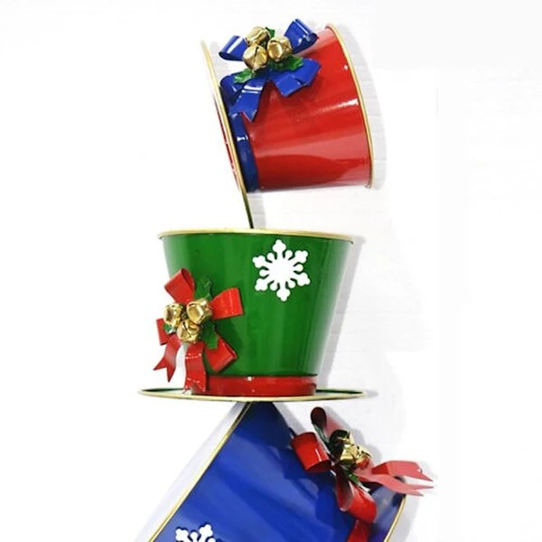 Christmas Top Hats Display Tower Sculpture 40" Tall - Image 5