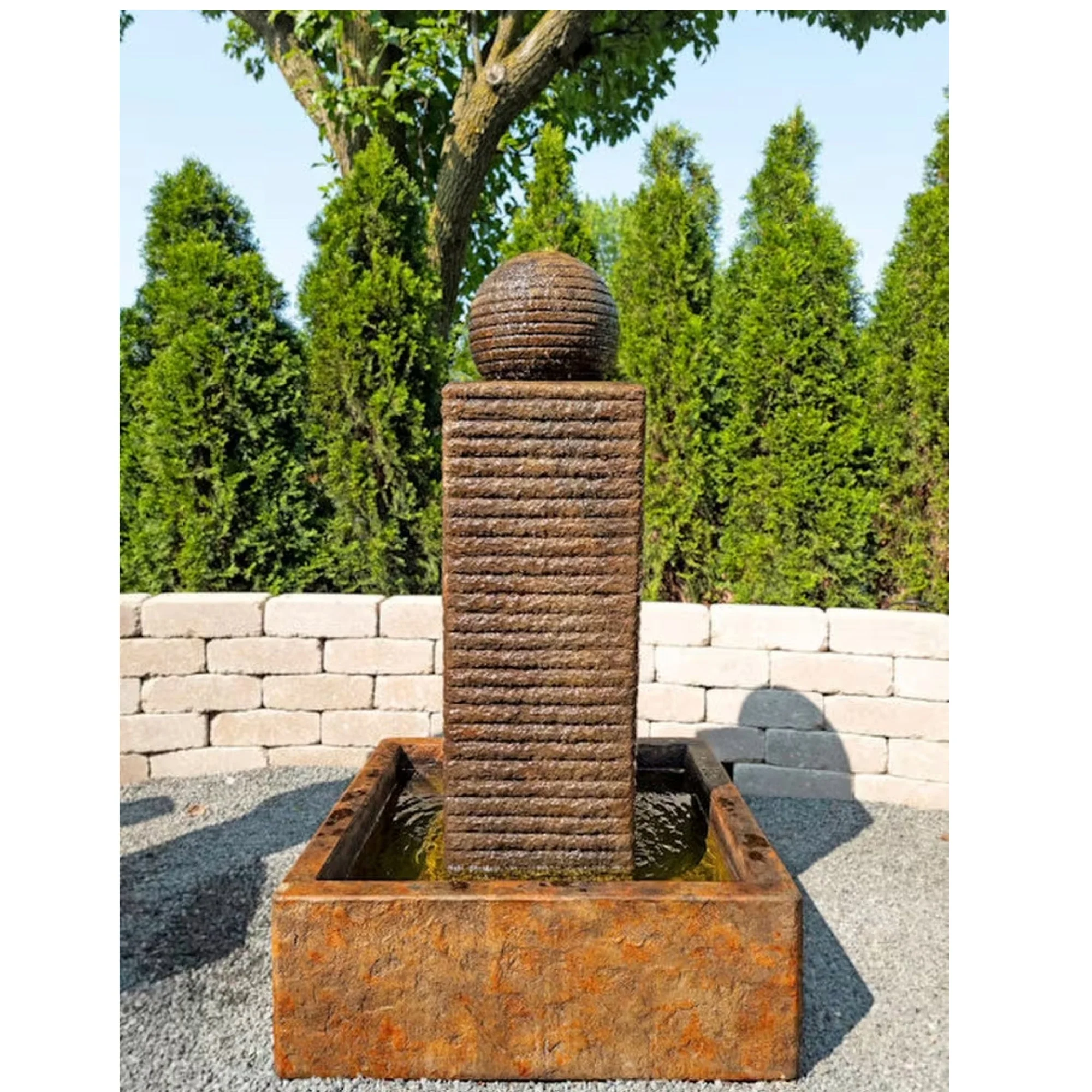 Citadel Fountain Sculptural Geometric Shapes - Image 2