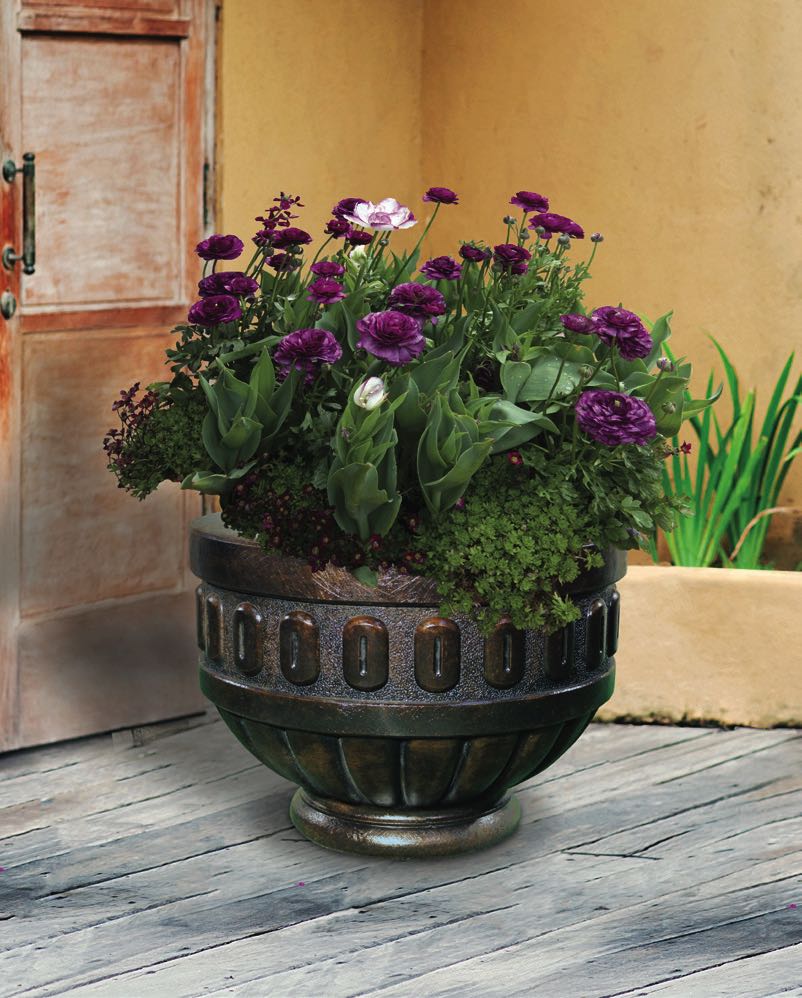 Classic Chalice Garden Planter Urn 21.5" Wide - Image 2