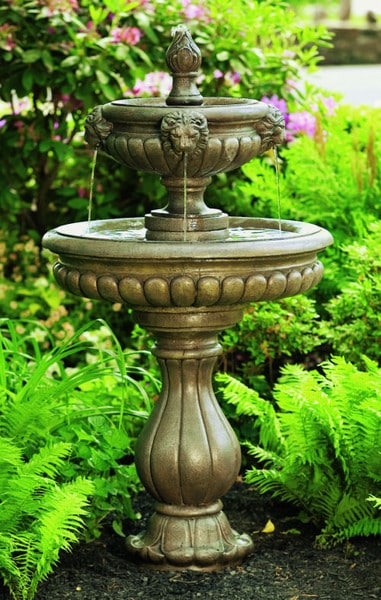 Classic Spouting Lion Head Fountain 59.5" High - Image 3