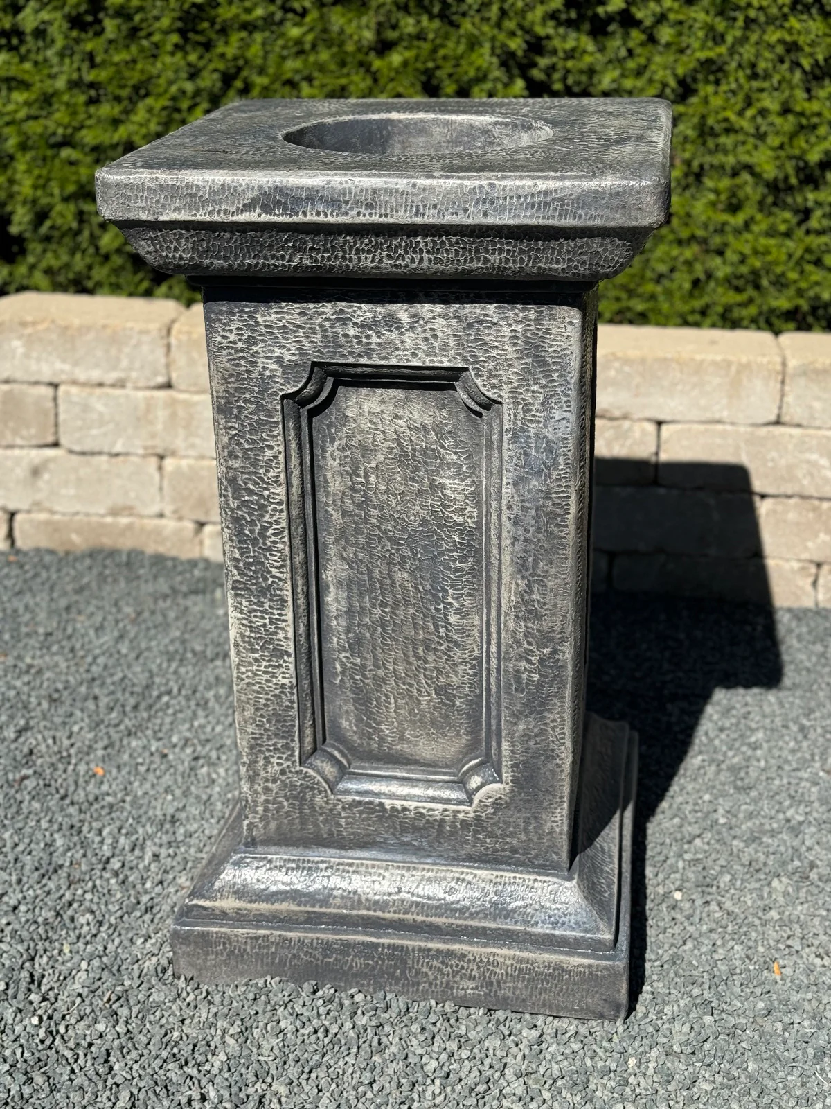 Classic Pedestal Large Cast Stone 32" High