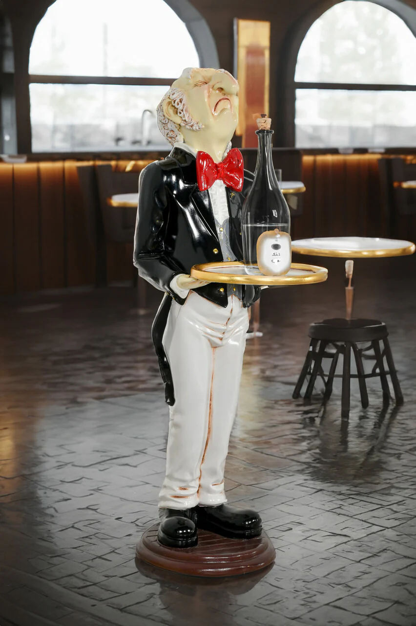 Connoisseur Uppity Butler with Tray Sculpture 37" Tall - Image 3