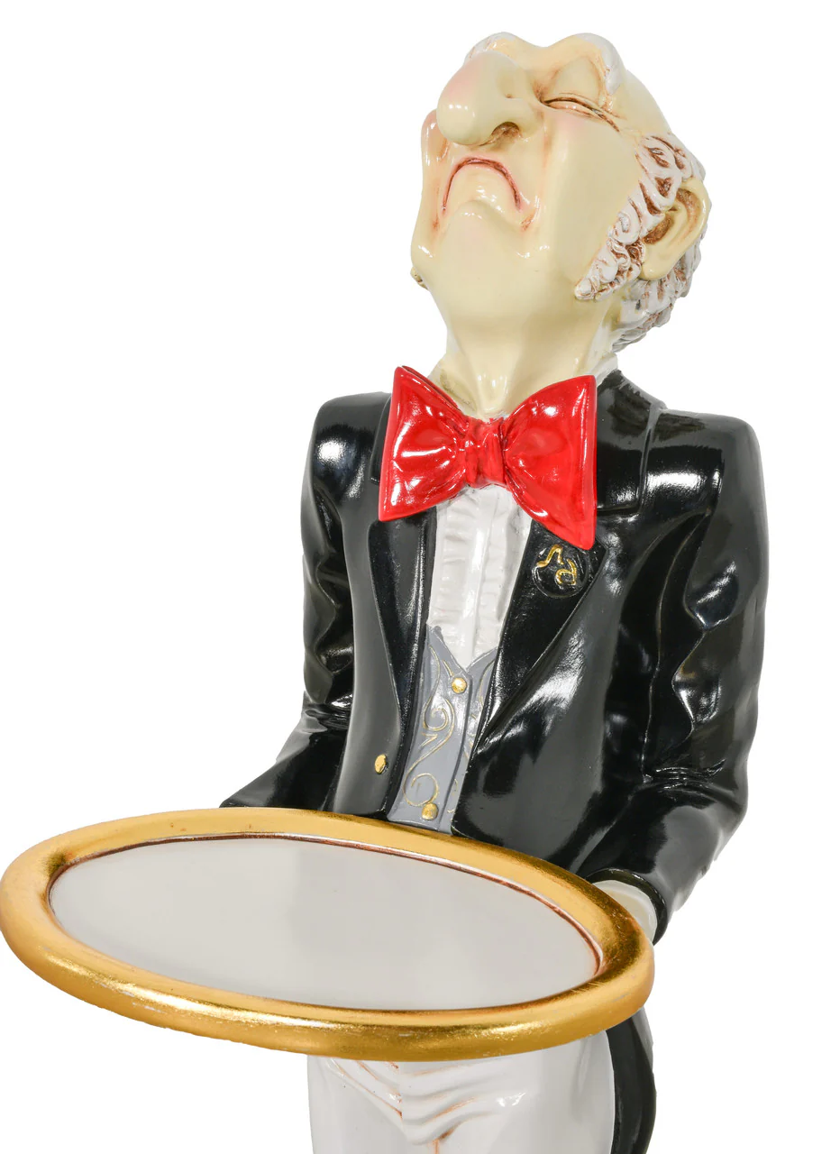 Connoisseur Uppity Butler with Tray Sculpture 37" Tall - Image 5