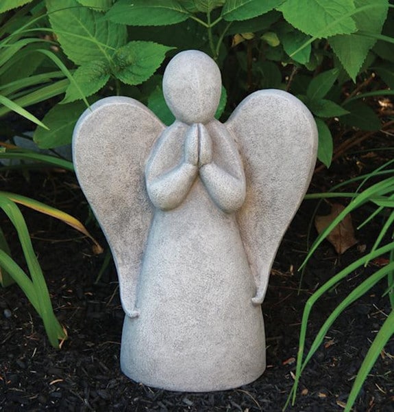 Contemporary Angel Cement 16" High - Image 3