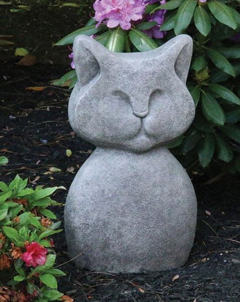 Contemporary Cat Garden Statue