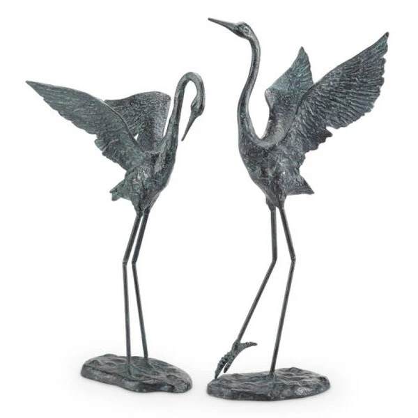 Crane Pair Exalted Sculptures - Image 2