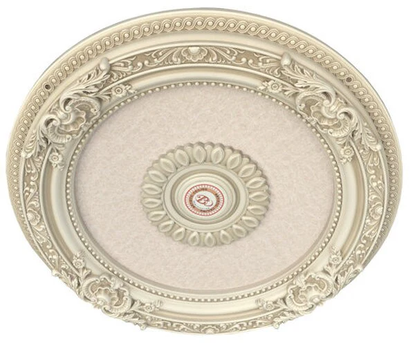 Cream French Round Ceiling Medallion 24 Inch - Image 3