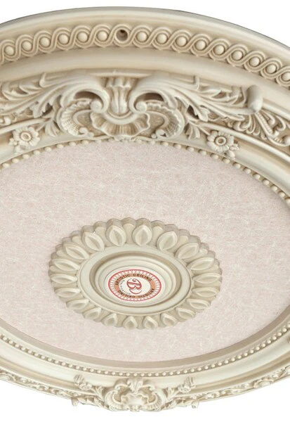 Cream French Round Ceiling Medallion 24 Inch - Image 4