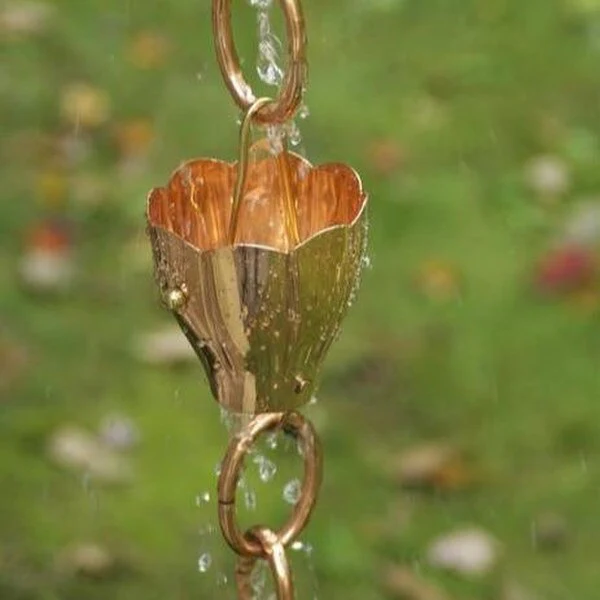 Crocus Rain Chain Sculptural Downspout - Image 2
