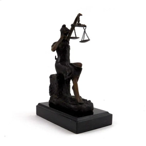 Crying Justice Lady Justice Sculpture 8" - Image 2