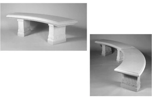 Curved Garden Seat Bench - Image 2