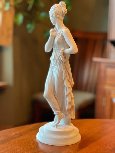 Dancer By Canova Marble Statue 17" High - Image 3