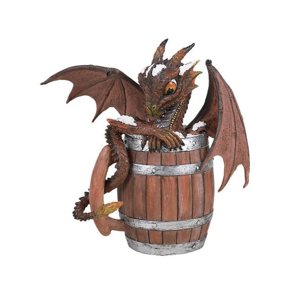 Dark Beer Dragon Sculpture