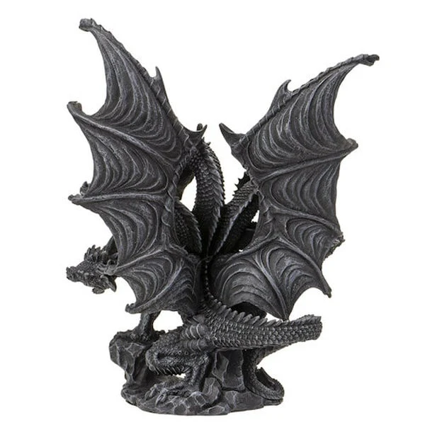 Dark Hydra Four Headed Dragon Statue - Image 2