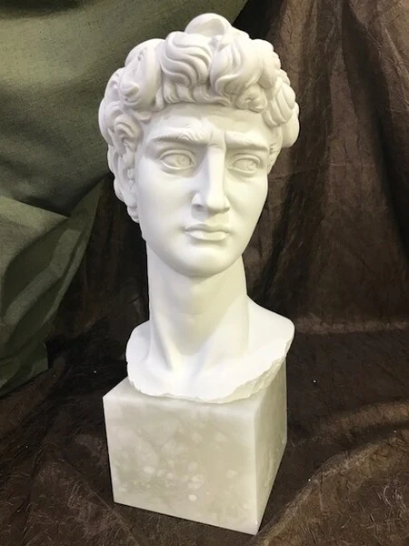 David Bust By Michelangelo Statue 15" High - Image 3