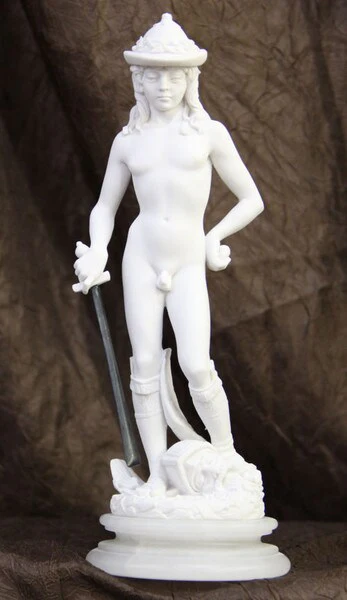 David By Donatello Sculpture 11" High - Image 4