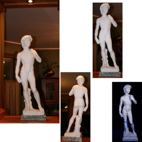 David By Michelangelo Marble Sculpture 36" High - Image 6