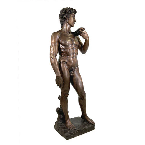 David By Michelangelo Bronze Life-size Statue - Image 2