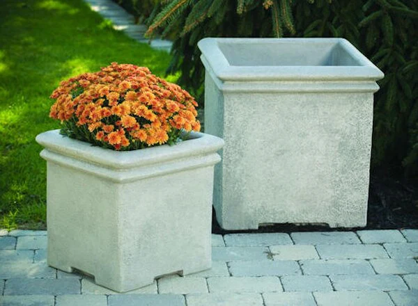 Double Rim Square Box 18" Planter - Image 2