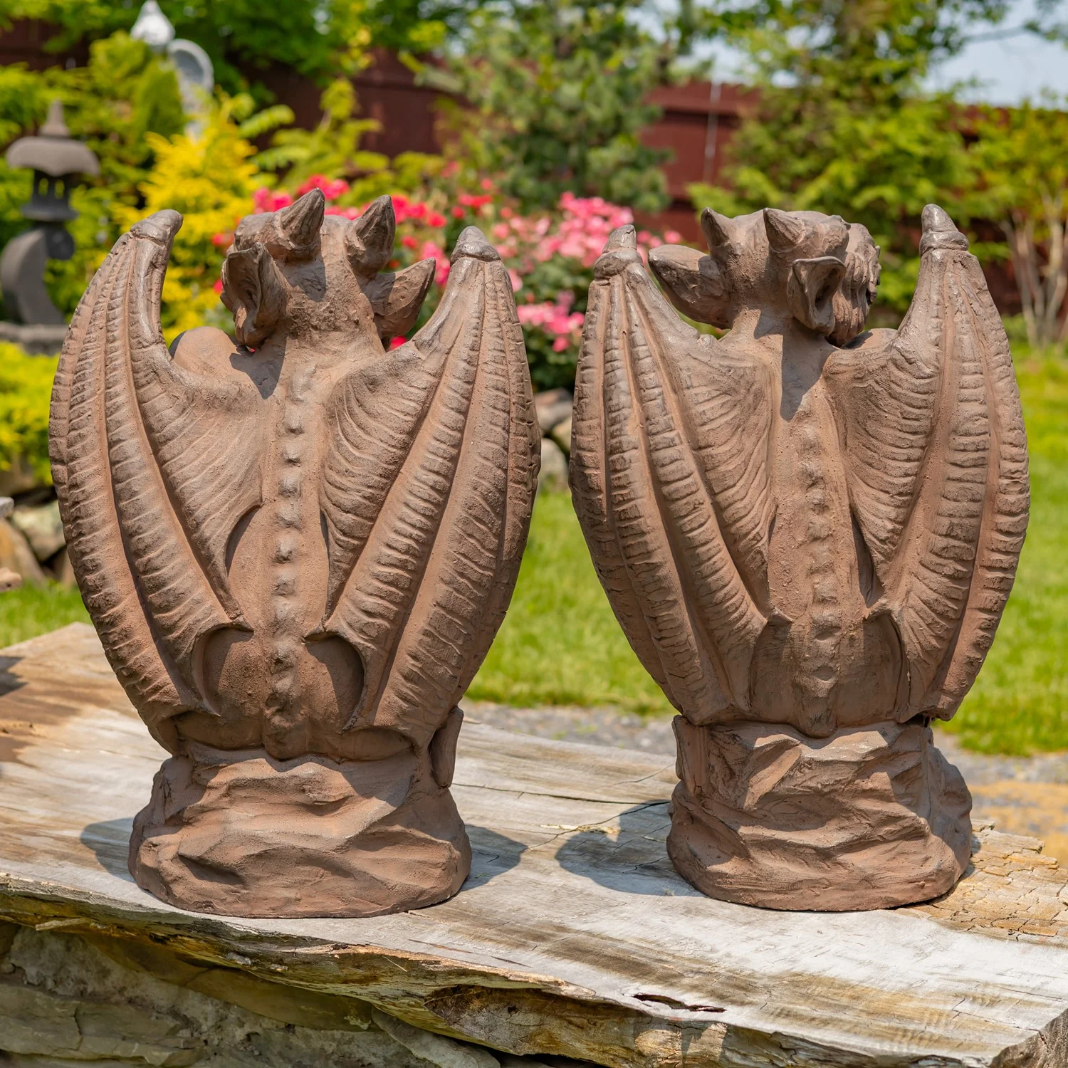 Draga Watcher Gargoyles Statues – Set of Two 28" Tall - Image 3