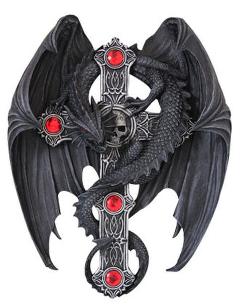 Dragon Cross Wall Sculpture