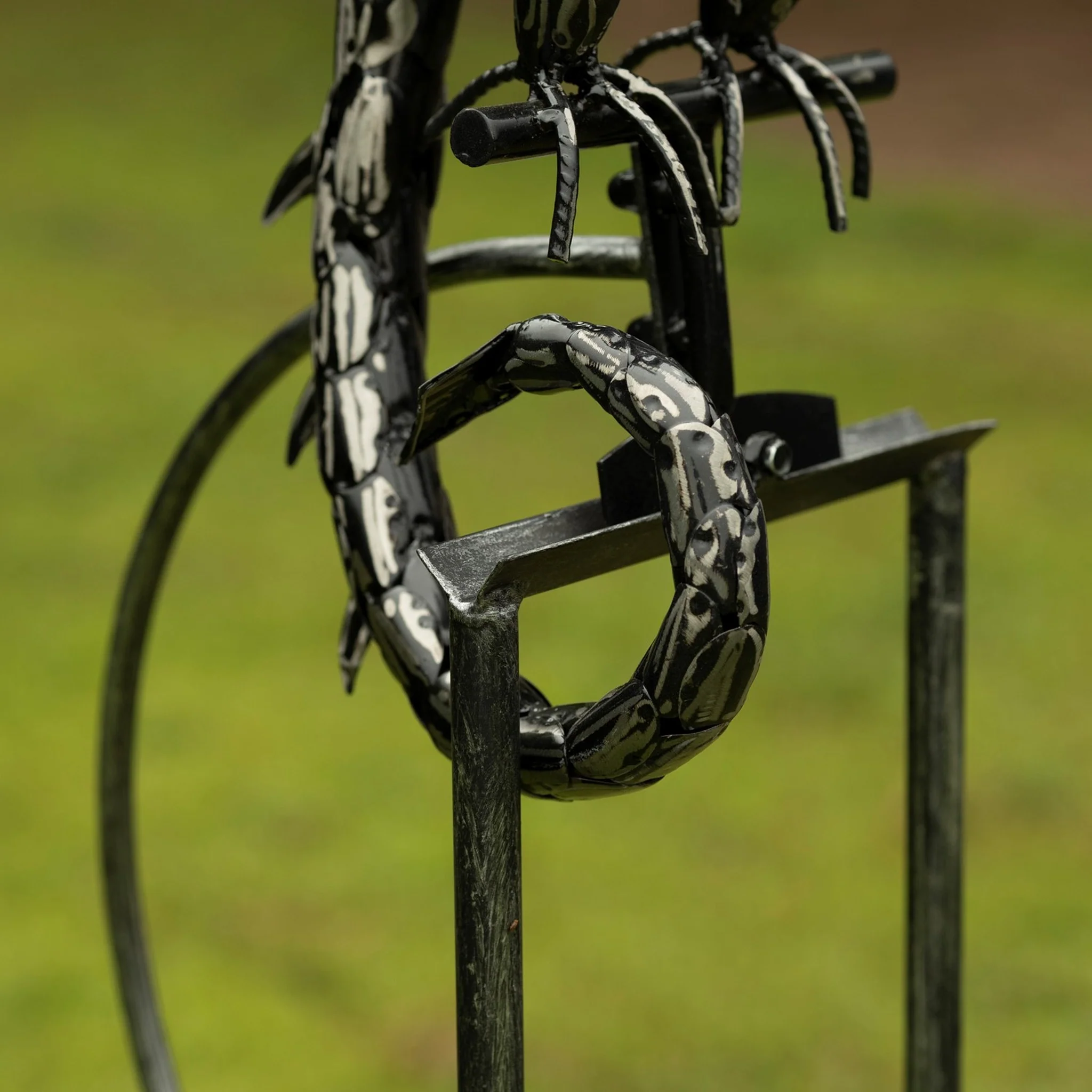 Wind Motion Dragon Garden Stake with Tail Down 86" High - Image 6