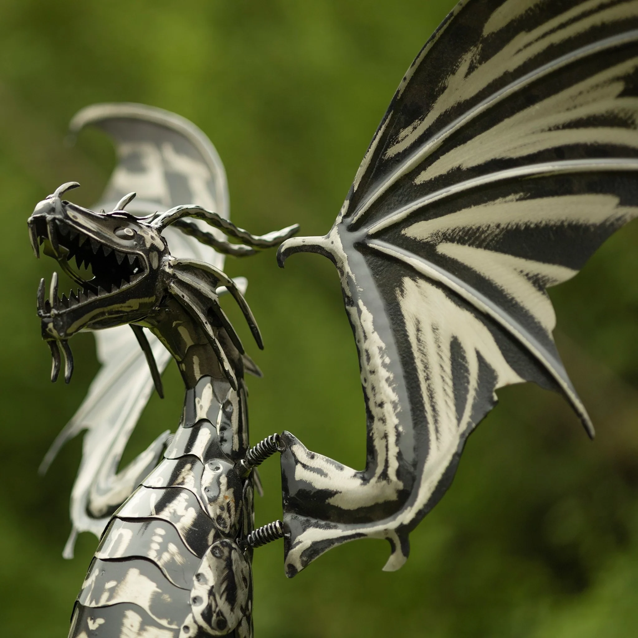 Wind Motion Dragon Garden Stake with Tail Down 86" High - Image 7