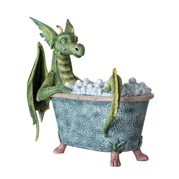 Dragon Loves Bubble Bath Sculpture - Image 2