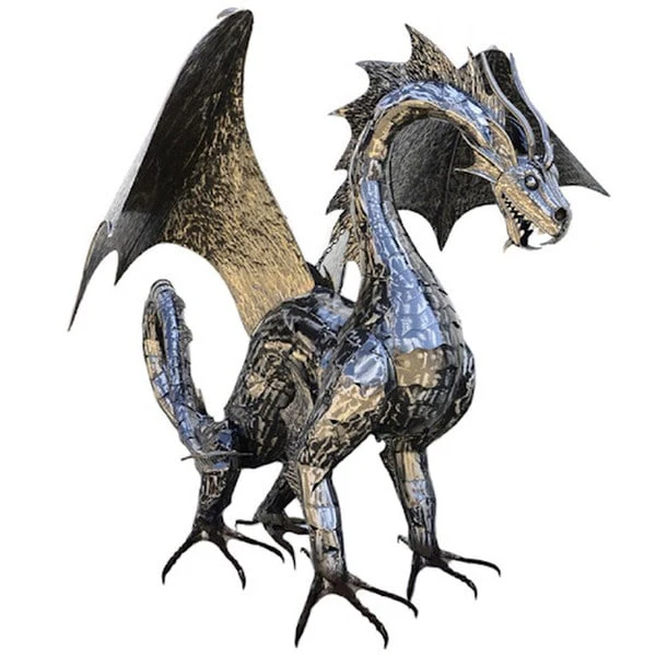 Dragon Statue 6 Feet Tall Iron Sculpture - Image 8