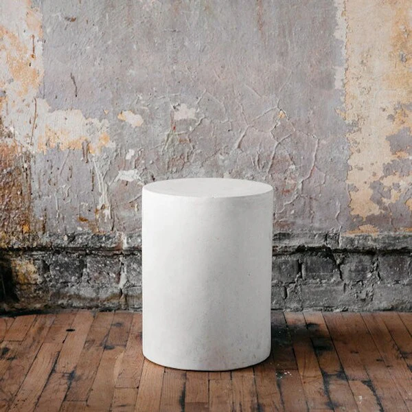 Drum Table Cylinder Minimalist Design 16" High - Image 2