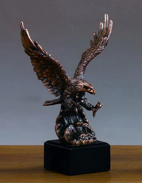 Eagle of Glory in Flight Sculpture 14" High - Image 2