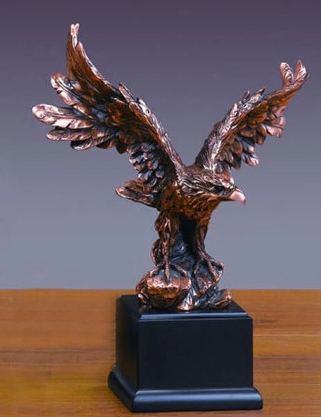 Eagle Statuette Wings Spread 11.5" High - Image 2