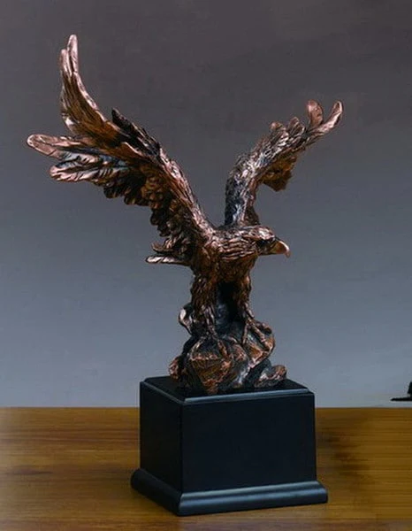 Eagle Statuette Wings Spread 11.5" High - Image 3