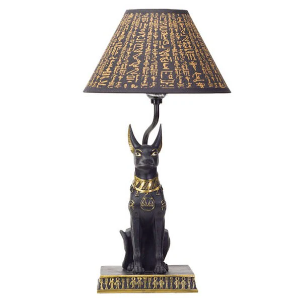 Egyptian Anubis Lamp Sculpture