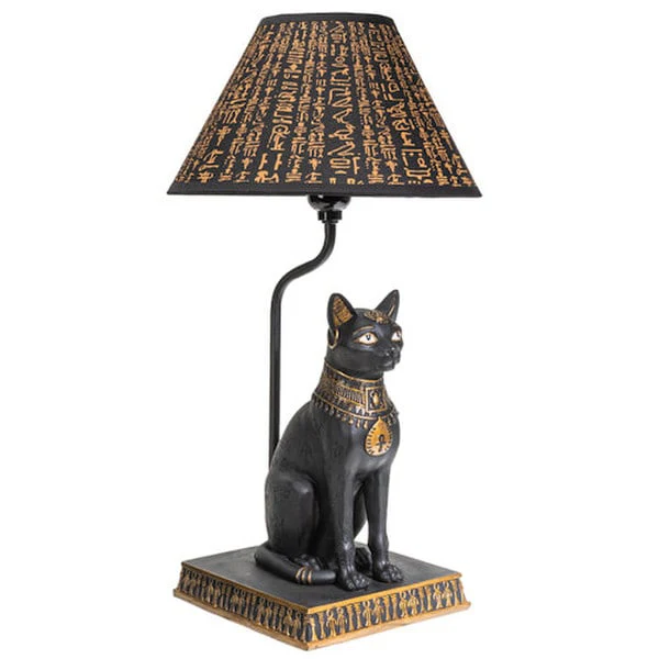 Egyptian Bastet Lamp Sculpture - Image 3