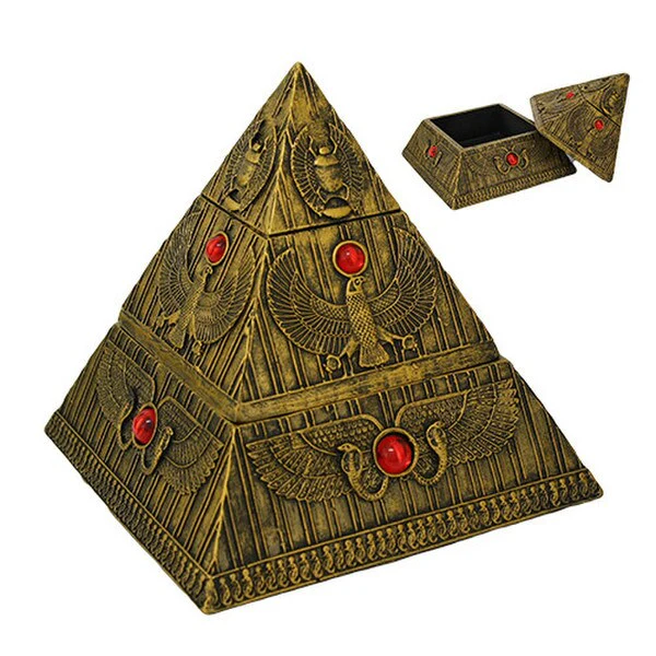 Egyptian Gods Pyramid Jeweled Box