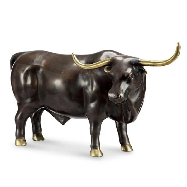 El Toro Grande Bull Sculpture Brass - Image 2