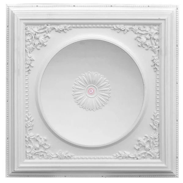 Elegant Square Dome Ceiling Medallion 64 Inch
