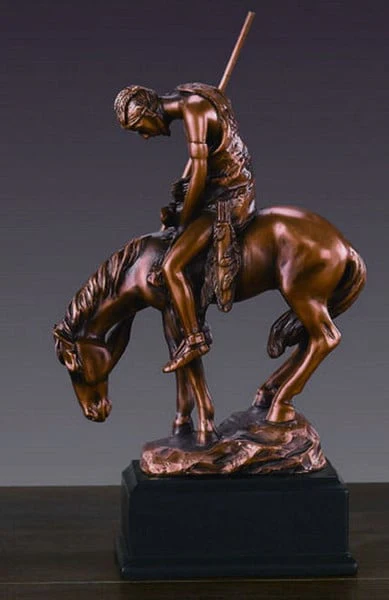 End Of The Trail Sculpture by James Earle Fraser 6 " High