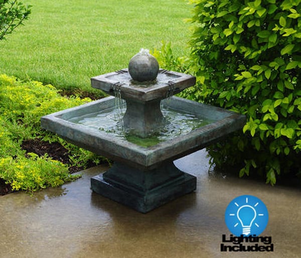 Equinox Low Fountain with Light