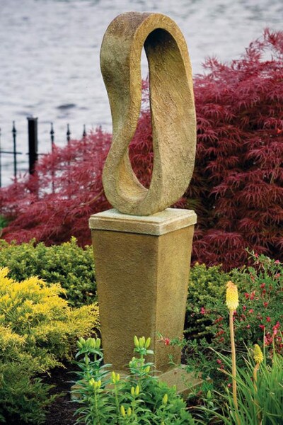 Eternal Garden Loop On Vase Pedestal Sculpture - Image 3