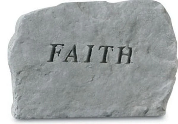 Faith Garden Stone—Inspirational Cast Stone Décor for Pathways